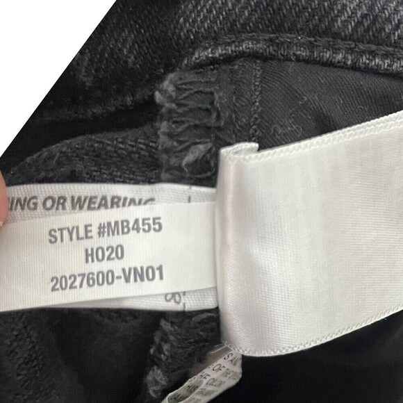 Madewell Cali Demi Boot Jeans Black Starkey Wash Women’s Size 25 Cropped Flare - Picture 13 of 13